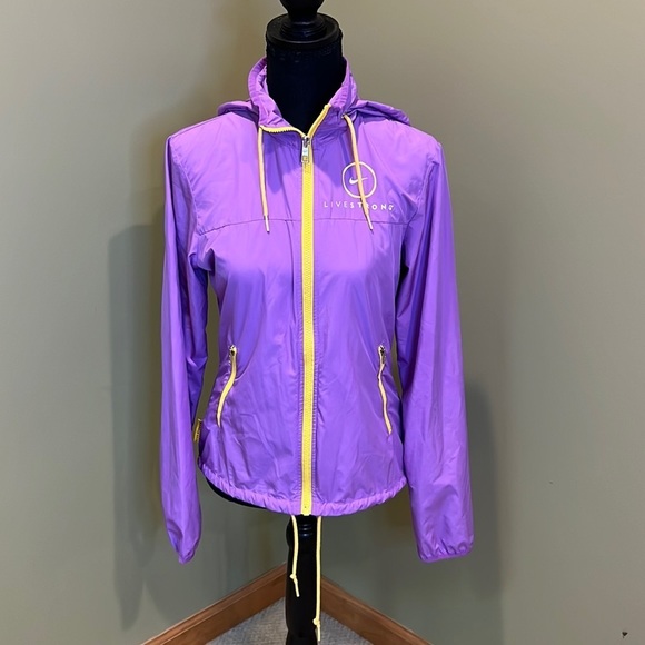 Nike Livestrong Running‎ Athletic Windbreaker - Picture 1 of 7